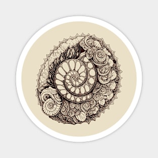 Floral Snail Magnet